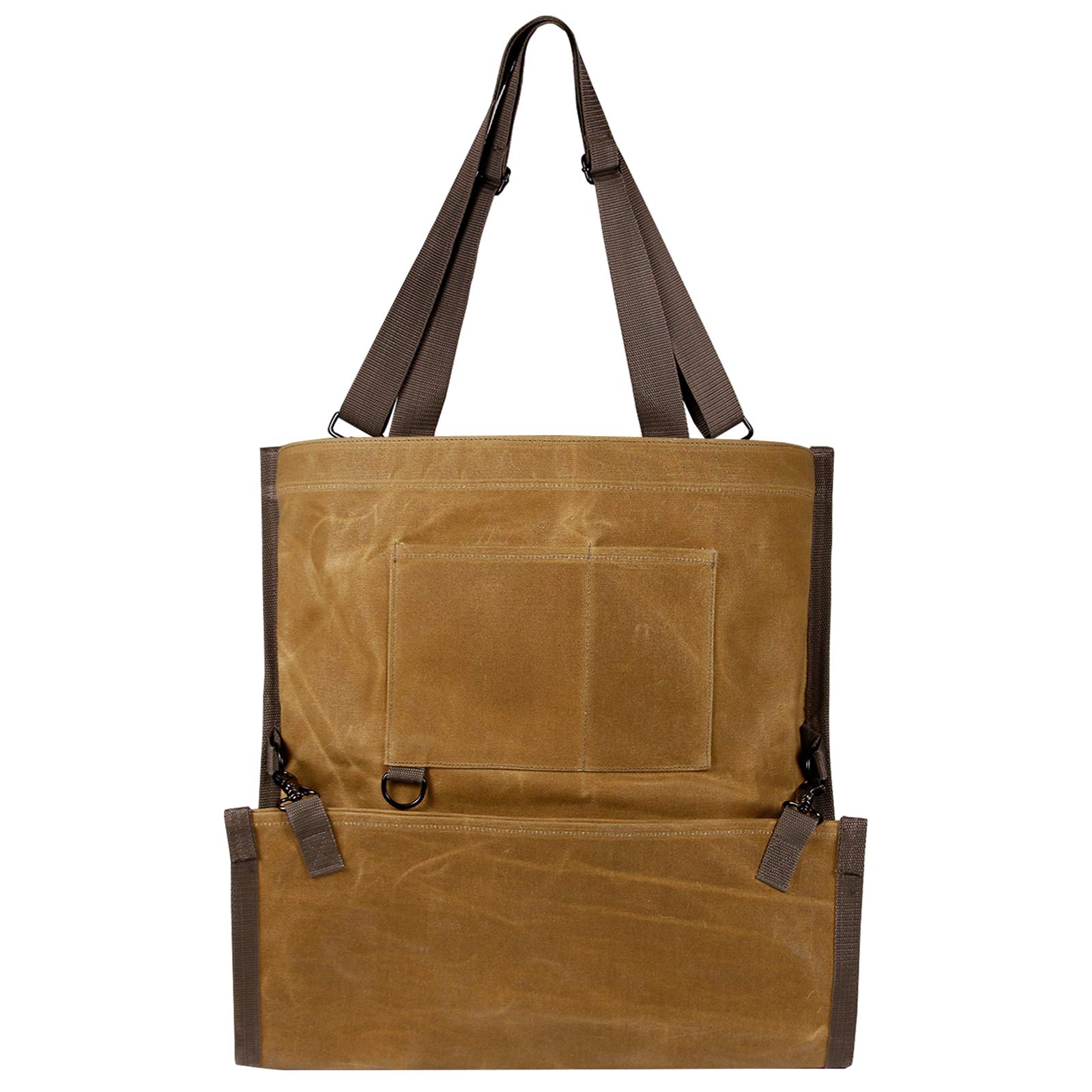 Hapeisy Heavy Duty Canvas Harvest Fruit Picking Bag with Pockets - Waterproof Vegetable Gathering Apron for Farm, Garden & Orchard - Perfect for Apple Picking, Berry Harvesting & Farm Work Accessories