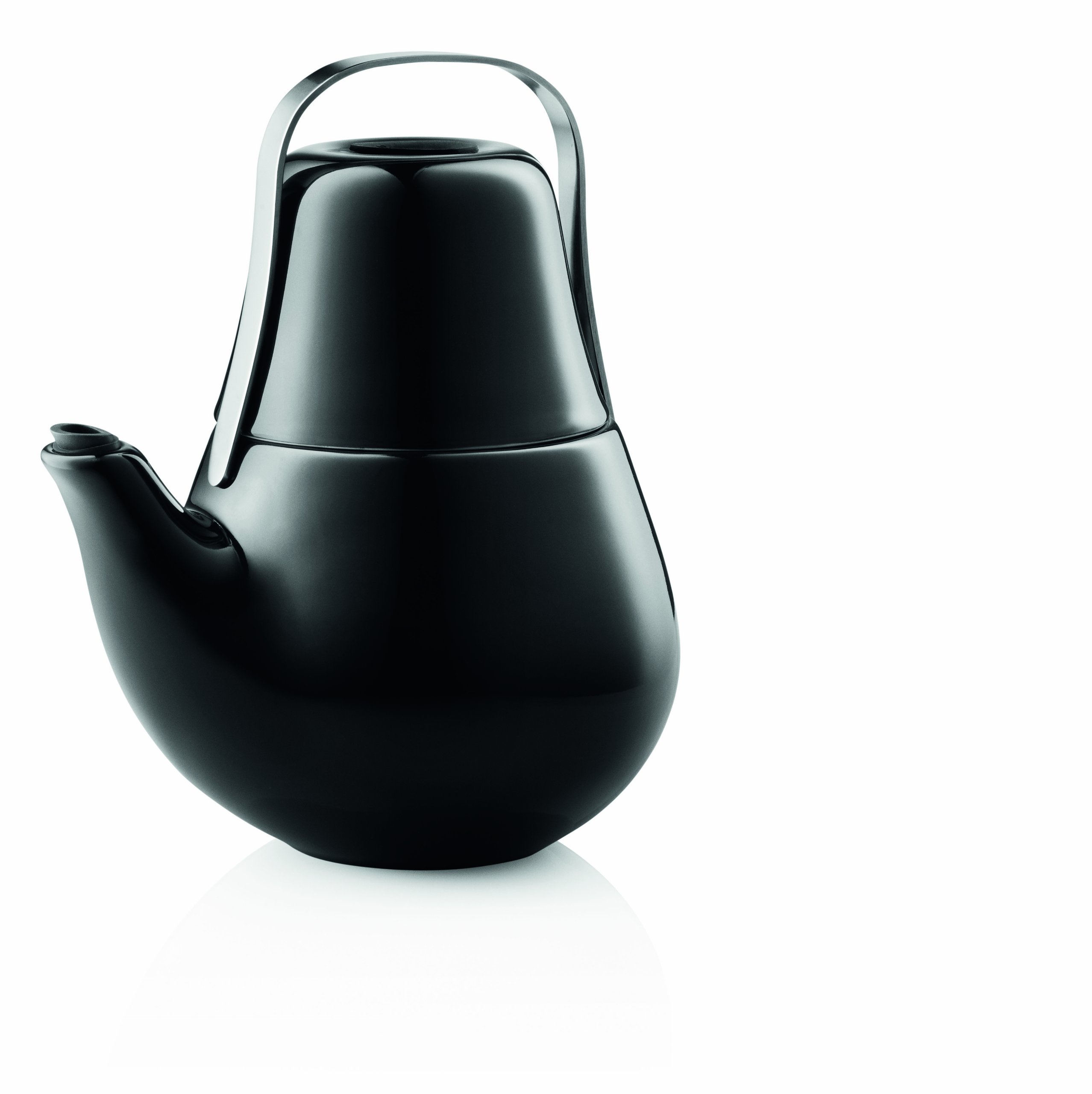 Eva Solo My Tea Teapot with Cup - 0.75L Black Porcelain Tea Set for Loose Leaf & Herbal Tea | Perfect for Afternoon Tea, Home Brewing & Gifts