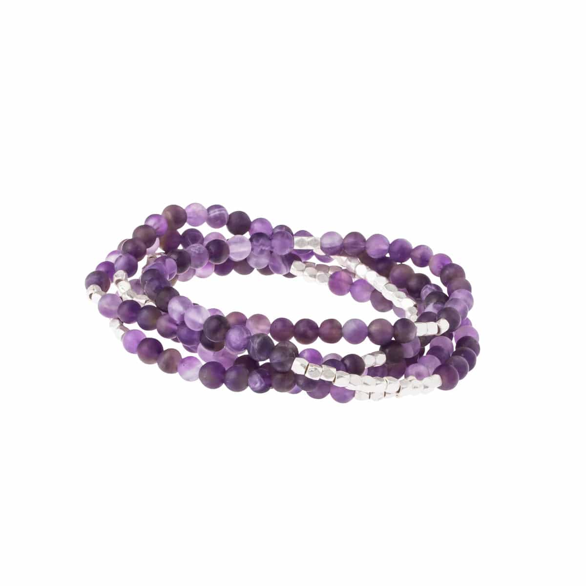 Natural Amethyst Crystal Wrap Bracelet for Protection, Healing & Positive Energy – Perfect for Meditation, Yoga & Spiritual Wellness