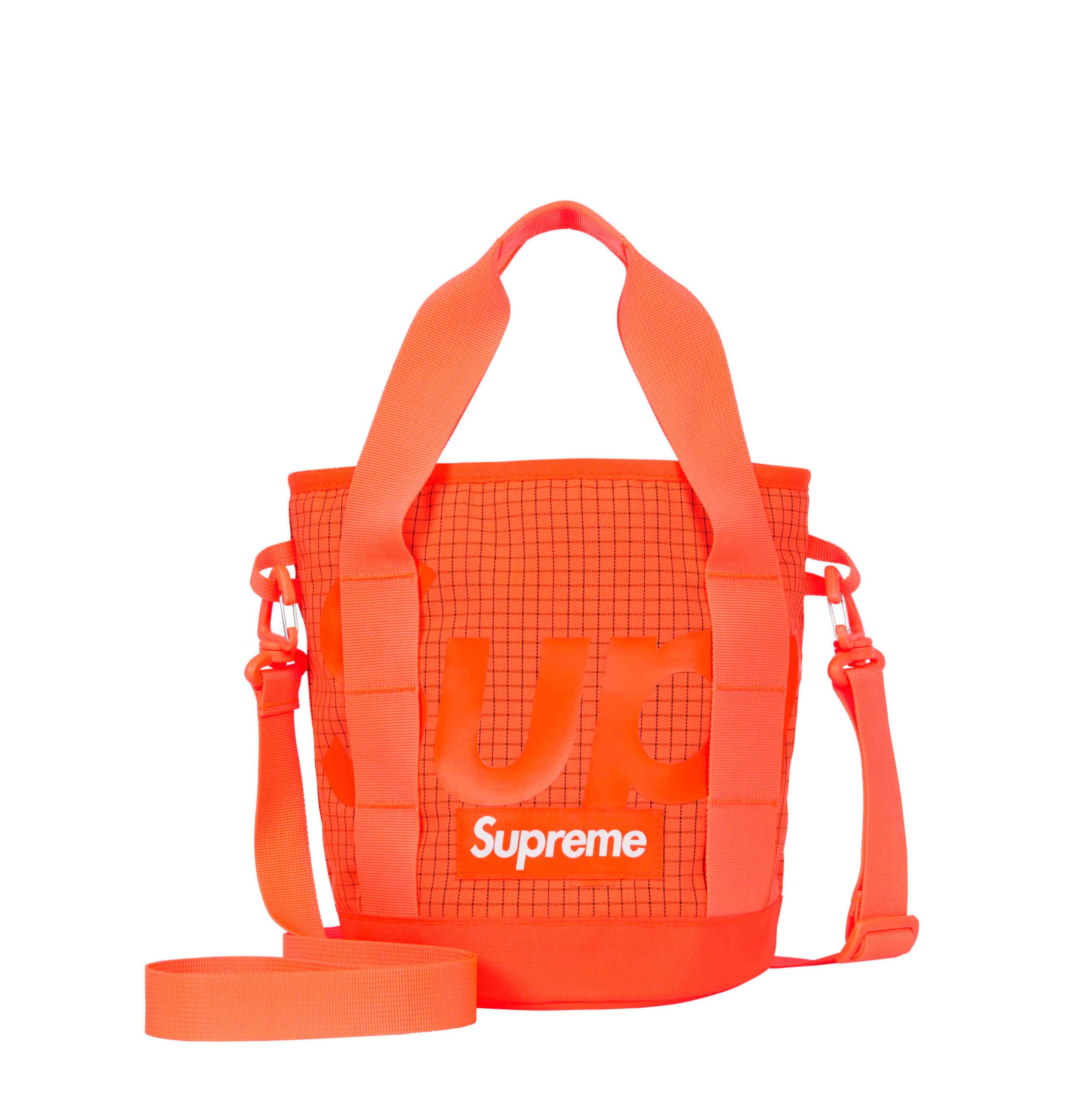 Supreme SS24 Orange Cinch Bag - Lightweight & Durable Waist Pack for Travel, Hiking & Outdoor Adventures