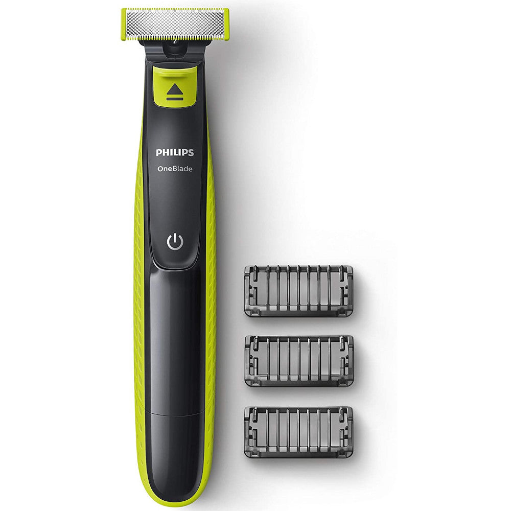 PHILIPS OneBlade Hybrid Electric Trimmer and Shaver QP2520/21 - Face & Body Grooming for Men, Waterproof Design - Perfect for Travel, Daily Shaving & Precision Styling