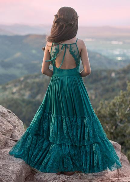 Stylish Catrin Teal Dress for Women | Elegant Flowy Midi Dress for Casual Wear, Parties & Special Occasions