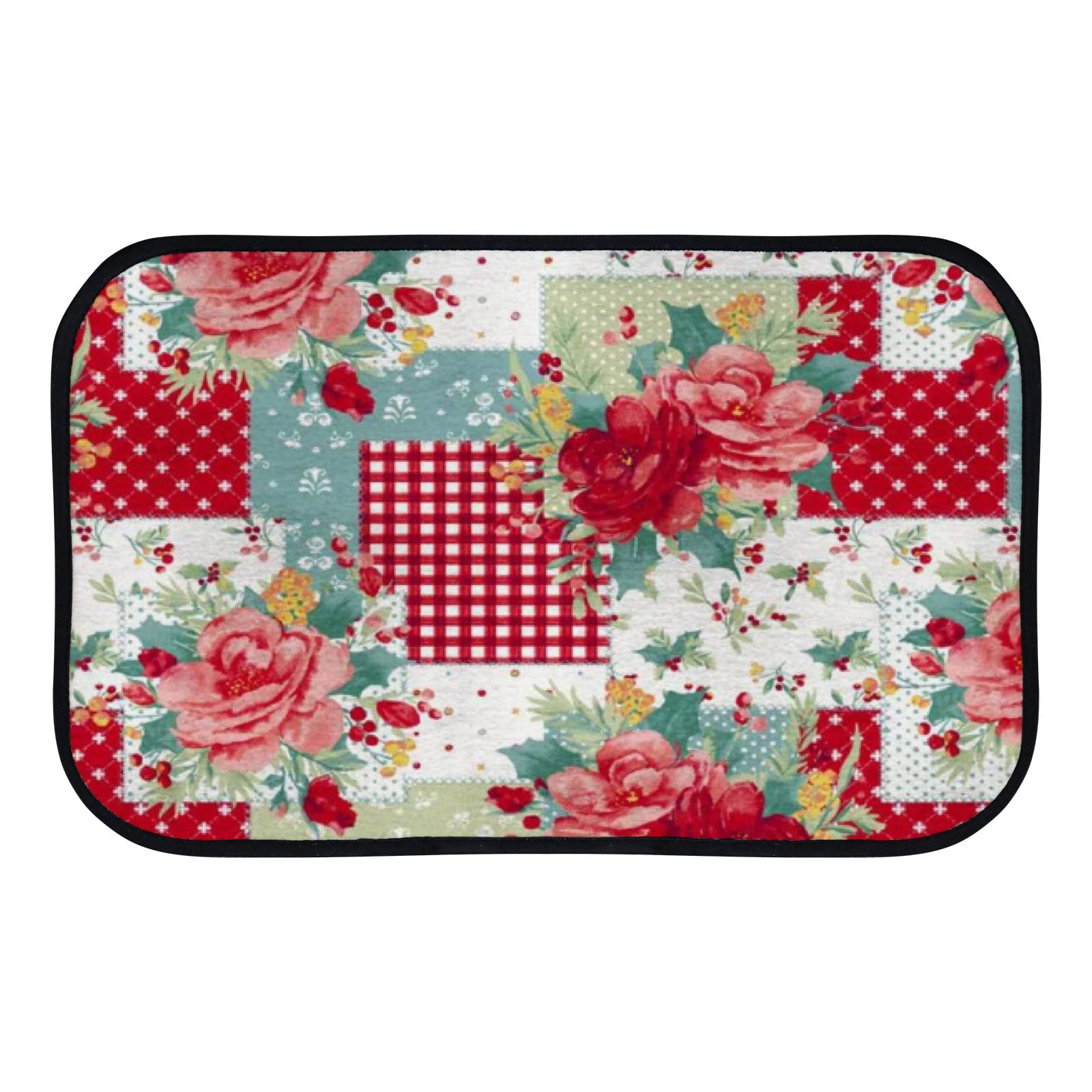 Soft Foam Area Rugs - The Pioneer Woman Rose Washable Non-Slip Kitchen & Bath Rug - 31x20 Inch Indoor/Outdoor Home Decor - Perfect for Kitchen, Bathroom, Living Room, and Patio Use