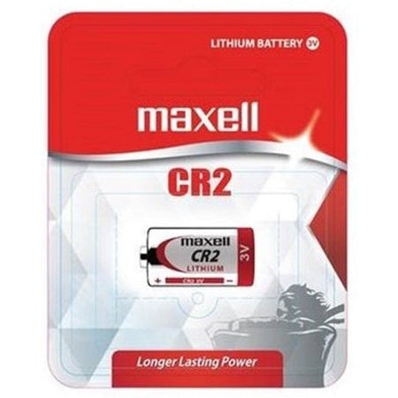 Maxell CR2 Lithium Battery 3V - 1 Pack - Long Lasting Power for Cameras, Flashlights & Medical Devices