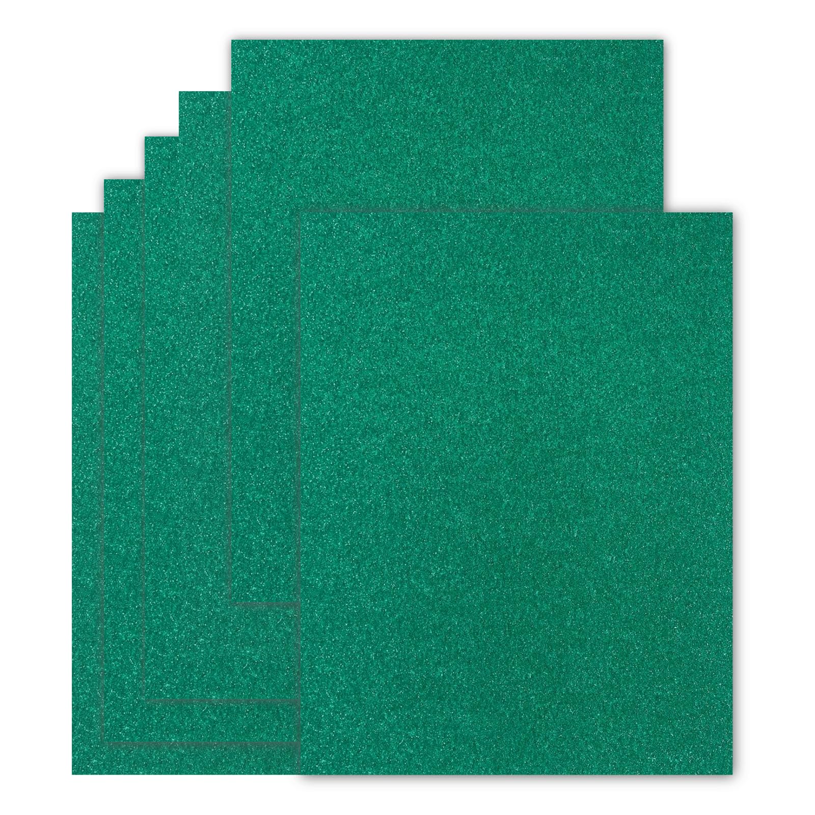 20 Sheets Green Glitter Cardstock 8.5 x 11 Inches | 250gsm Heavyweight Premium Sparkling Card Stock Paper for DIY Card Making, Scrapbooking, Party Decorations & School Projects | Perfect for Greeting Cards, Invitations, Craft Projects & Classroom Activities