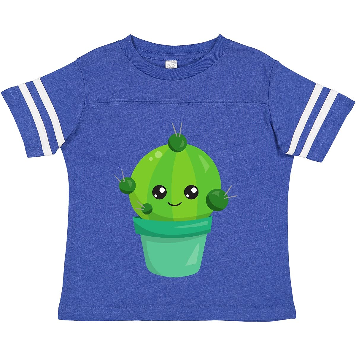 Inktastic Cute Kawaii Cactus Green Pot Toddler T-Shirt - Soft Cotton Tee for Kids, Boys & Girls - Perfect for School, Playdates & Family Outings