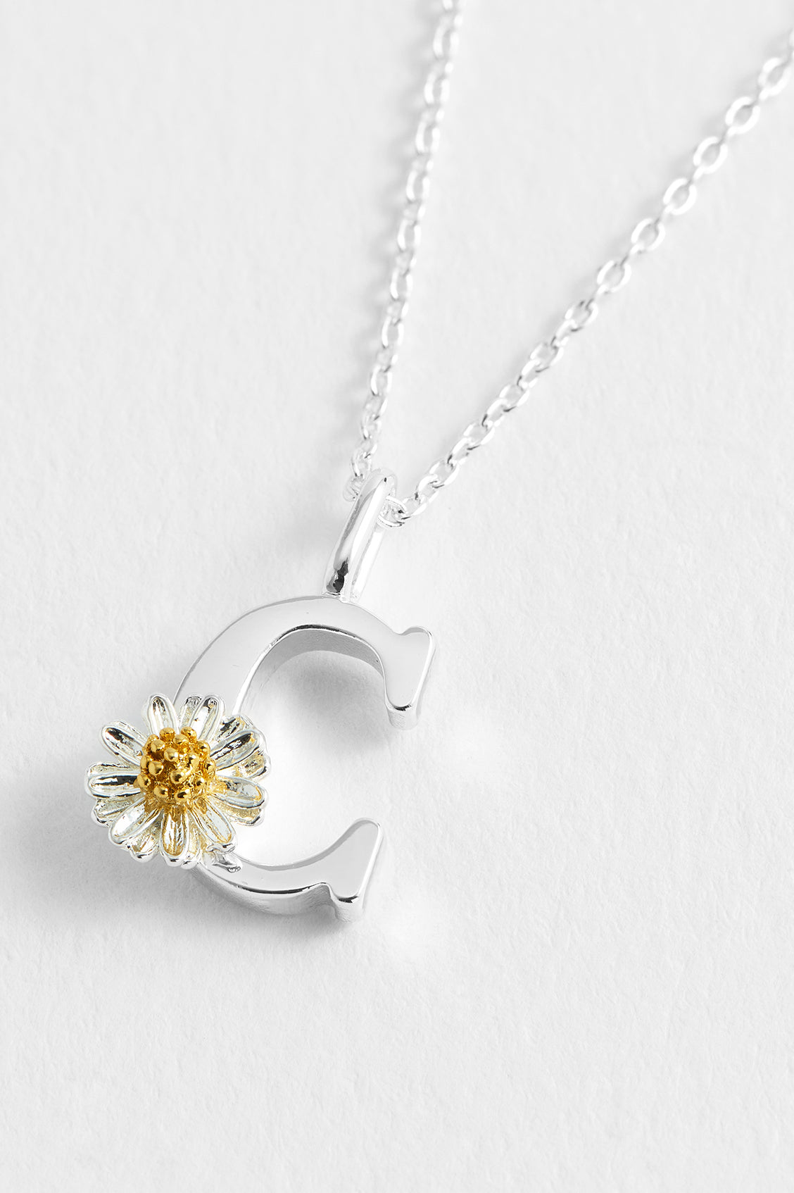 Wildflower Initial Pendant Necklace - Personalized Floral Letter Jewelry for Women - Perfect for Birthdays, Anniversaries & Everyday Elegance
