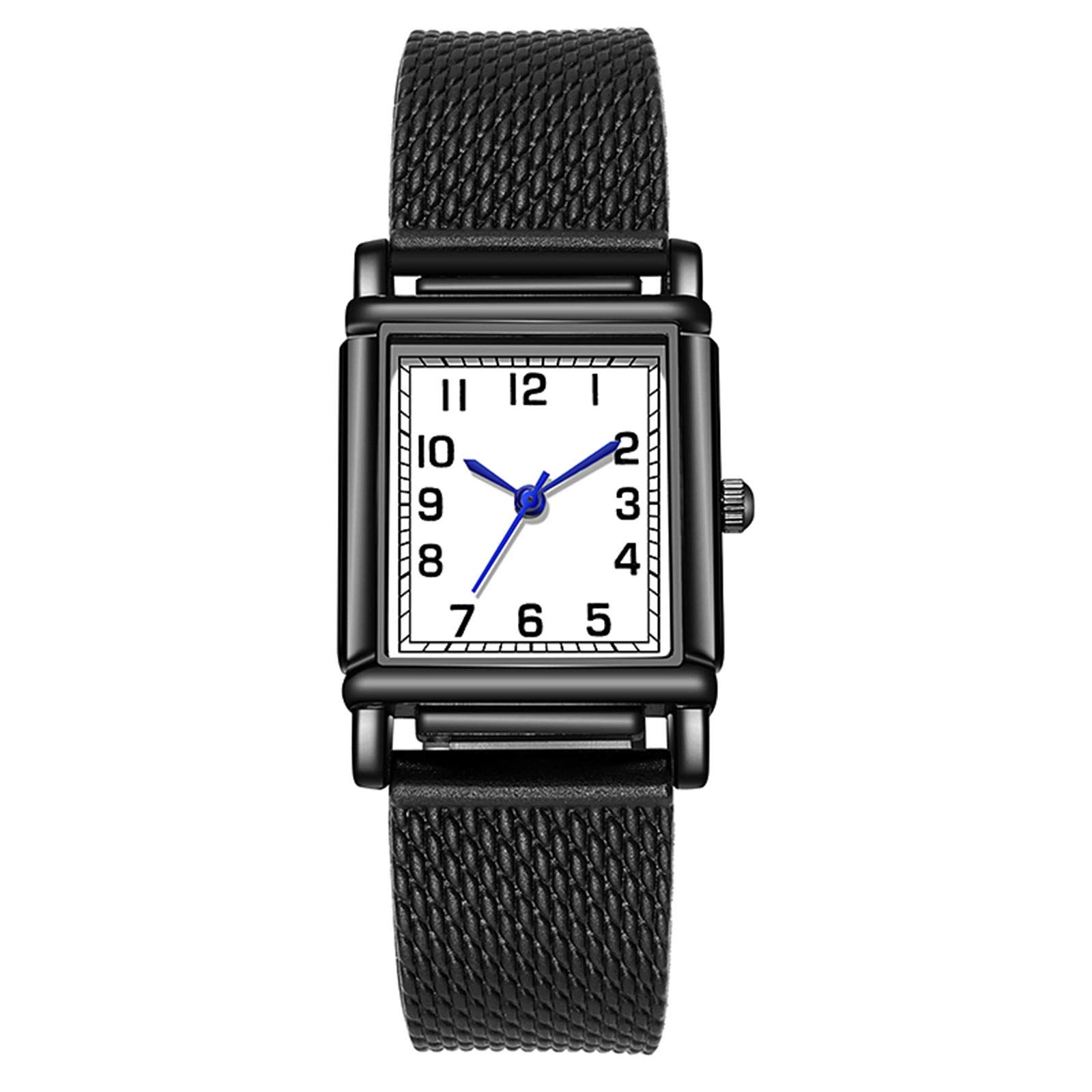 Vintage Retro Quartz Fashion Watch for Women & Men - Mesh & Silicone Band - Perfect for Casual Wear, Office & Special Occasions