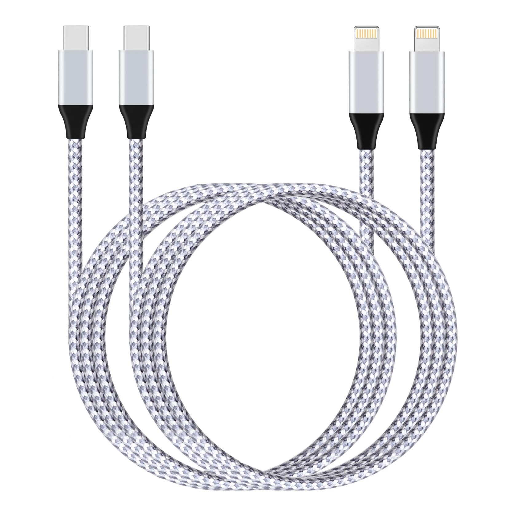 Apple MFi Certified USB C to Lightning Cable 2Pack 10FT - Fast Charging Cord for iPhone 14/14 Plus/13 Pro Max/12 Mini/11/XR/XS/8 - Perfect for Home, Office & Travel Charging