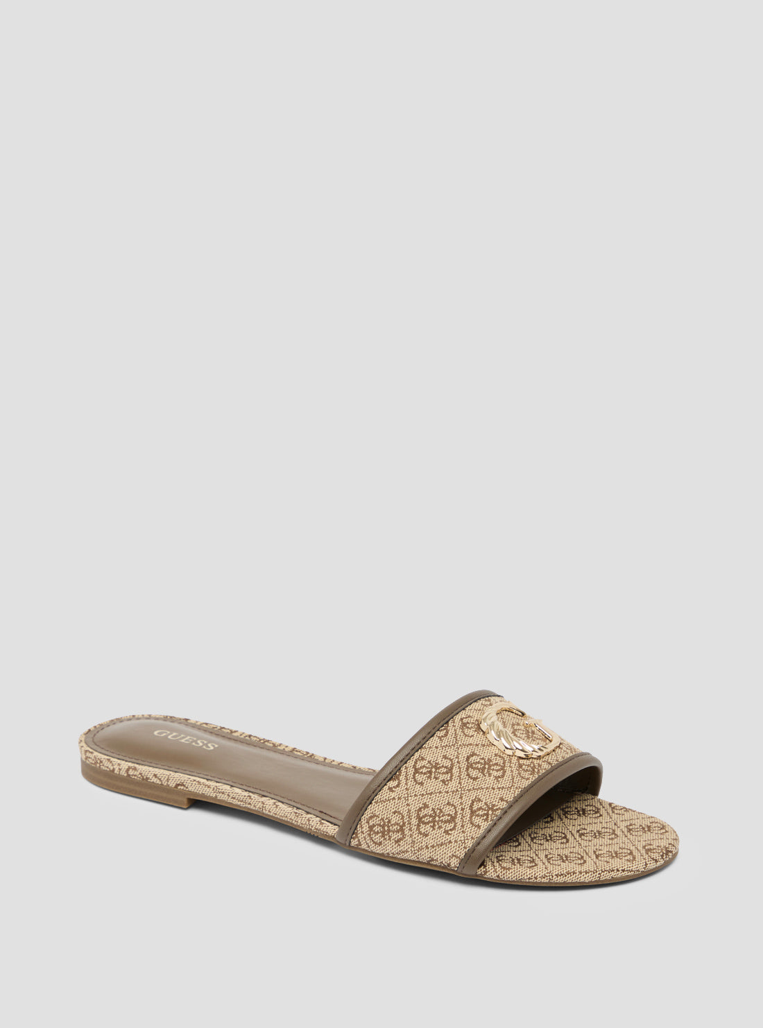 Brown Logo Tahiti Slide Sandals - Comfortable Beach Slides for Women & Men | Perfect for Pool, Vacation, and Summer Outfits