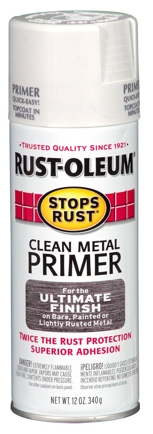 12 oz. White Clean Metal Primer Spray Paint - Set of 6 Cans | Rust Protection & Smooth Finish for DIY Projects, Automotive Parts, Furniture & Home Improvement