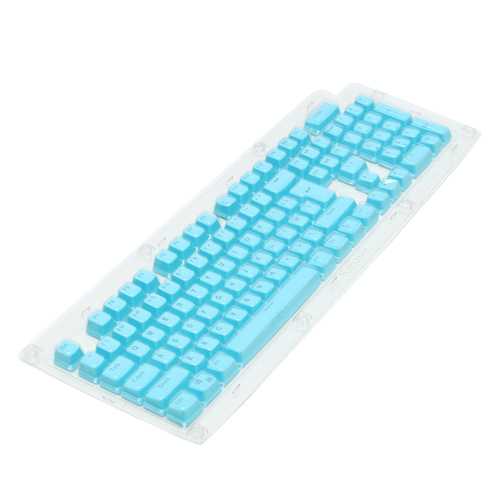 104 Key PBT Double Shot Keycap Set - ANSI & ISO Layout for Mechanical Keyboards - Durable & Anti-Fade for Gaming, Typing & Office Use