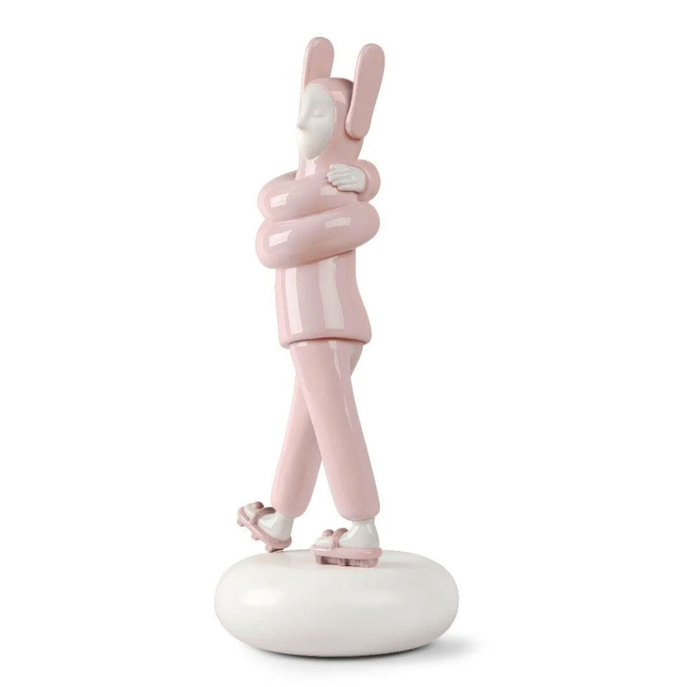 Jaime Hayon Pink Embraced Sculpture - Modern Art Decor for Home, Office & Gift Giving