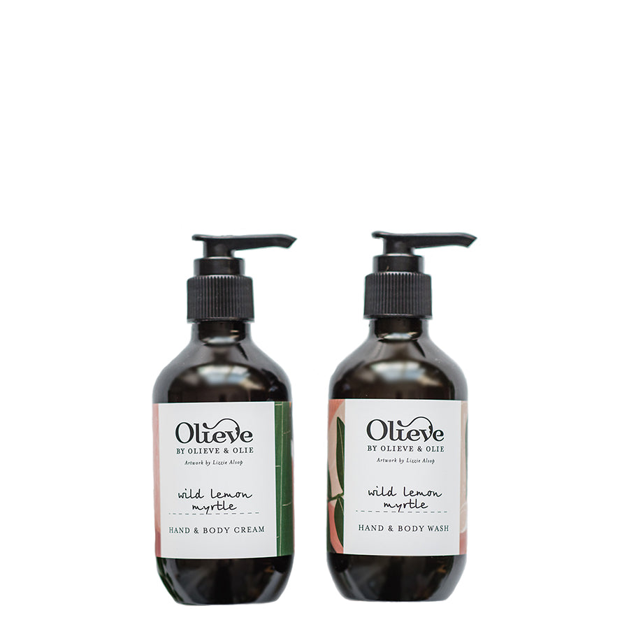 Artist Wash & Cream Twin Set - Wild Lemon Myrtle | Natural Skincare Duo for Dry & Sensitive Skin | Perfect for Daily Face Cleansing & Moisturizing Routine