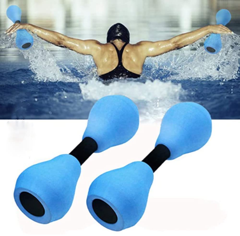 ZHIYU 2-Pack Foam Water Dumbbells for Aquatic Exercise - Lightweight Pool Fitness Equipment for Water Aerobics, Swimming Resistance Training & Weight Loss (Perfect for Adults, Kids & Women) | Ideal for Pool Workouts, Hydrotherapy & Family Water Fun