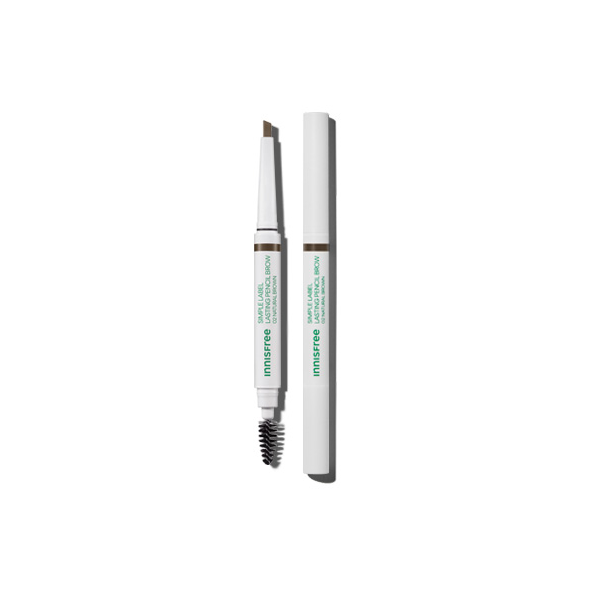 Innisfree Simple Label Long Lasting Eyebrow Pencil - Waterproof & Smudge Proof for Natural Looking Brows | Perfect for Daily Makeup & Touch-Ups