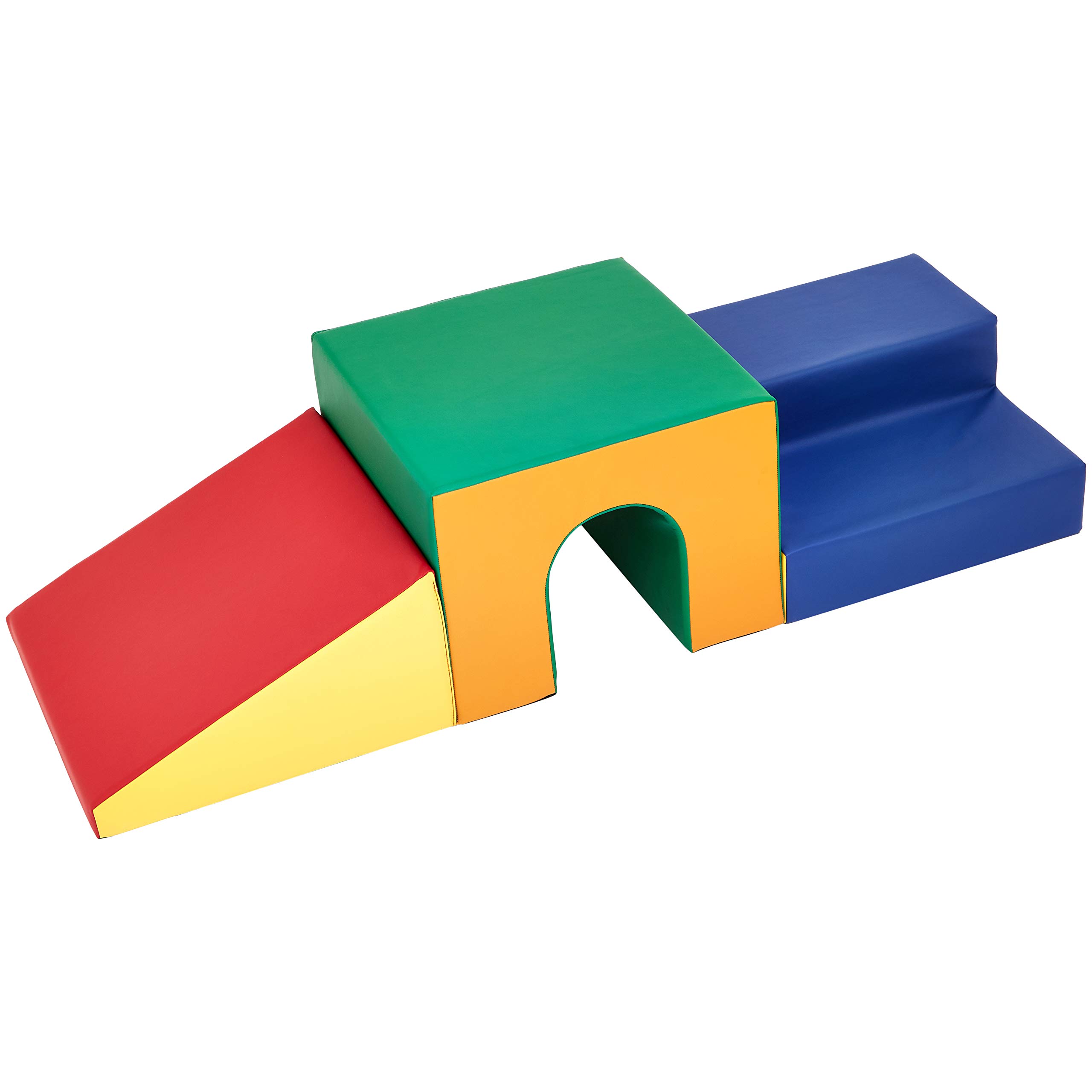 Amazon Basics Kids Soft Play Tunnel - Crawl & Play Indoor/Outdoor Toy for Toddlers, Children's Playhouse & Activity Center - Perfect for Playrooms, Daycares & Backyards