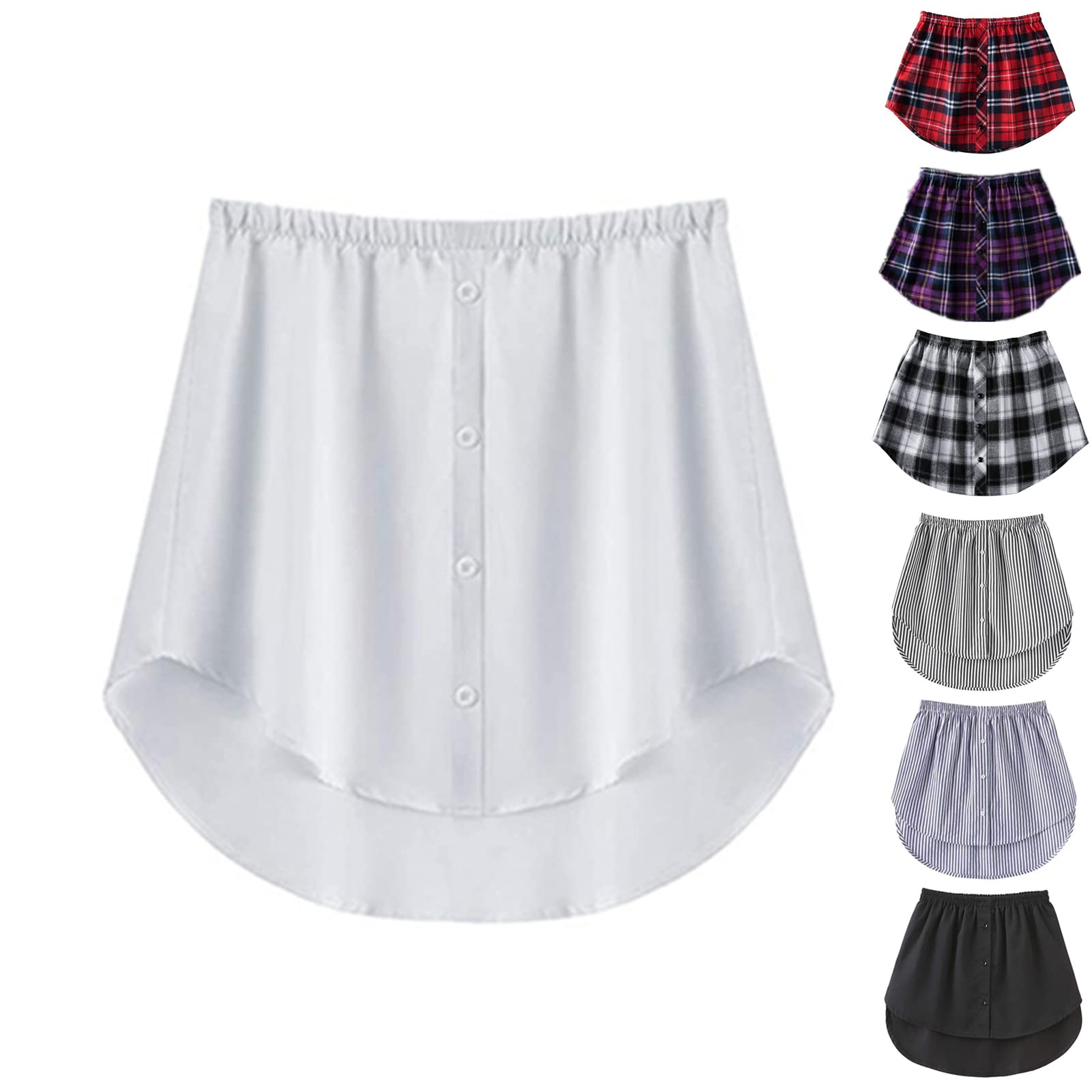 GEOBY Adjustable Shirt Extenders for Women - Mini Skirt Layering Shirt Extender, Lower Sweep Shirt Extender (Size B, XXL) - Perfect for Layering Outfits & Modest Fashion