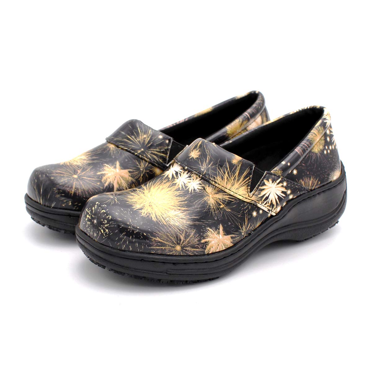 Laforst Women's Rachel Slip-Resistant Nursing Shoes - Comfortable Work Shoes for Nurses & Waitresses - Breathable Manmade Upper Slip-On Clogs - Ideal for Hospital Shifts, Restaurant Service & Healthcare Professionals