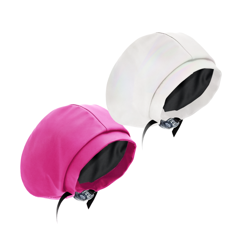 Classic Pearl Swim Cap Set of 2 - Waterproof Silicone Swimming Caps for Women & Men - Perfect for Pool, Beach, and Competitive Swimming