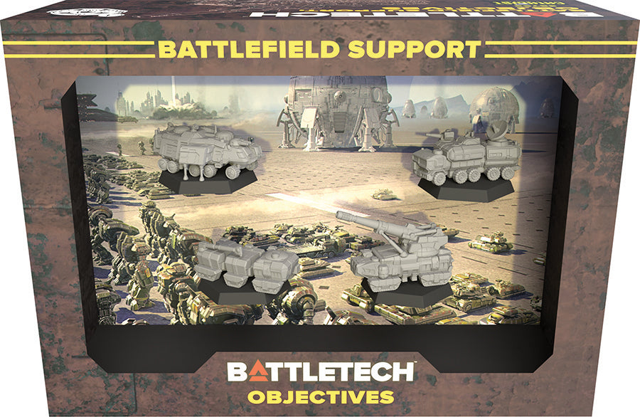 BattleTech Mercenaries ForcePack: Battlefield Support Objectives - Miniature Wargaming Set for Tabletop Strategy Games | Perfect for Sci-Fi Battles & Collectors