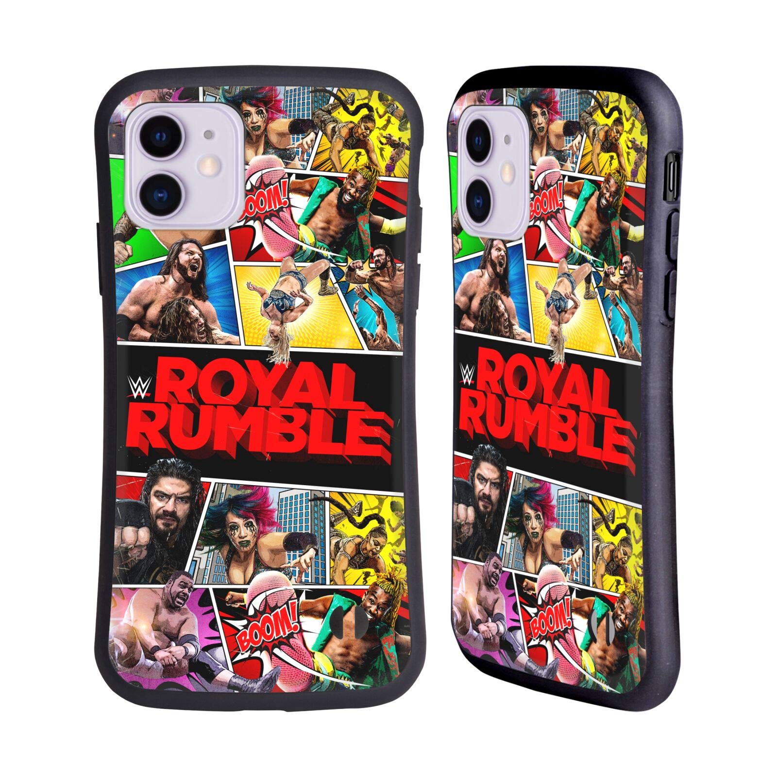 Officially Licensed WWE Royal Rumble 2021 Poster Hybrid Case for Apple iPhone 11 - Durable Phone Cover for Wrestling Fans & Sports Enthusiasts