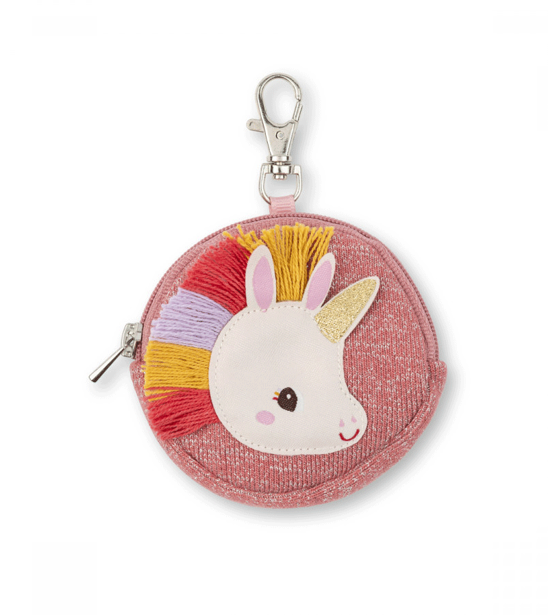 Lilliputiens Lena the Unicorn Purse - Adorable Plush Unicorn Handbag for Kids | Perfect Birthday Gift, Pretend Play & Dress-Up Accessory