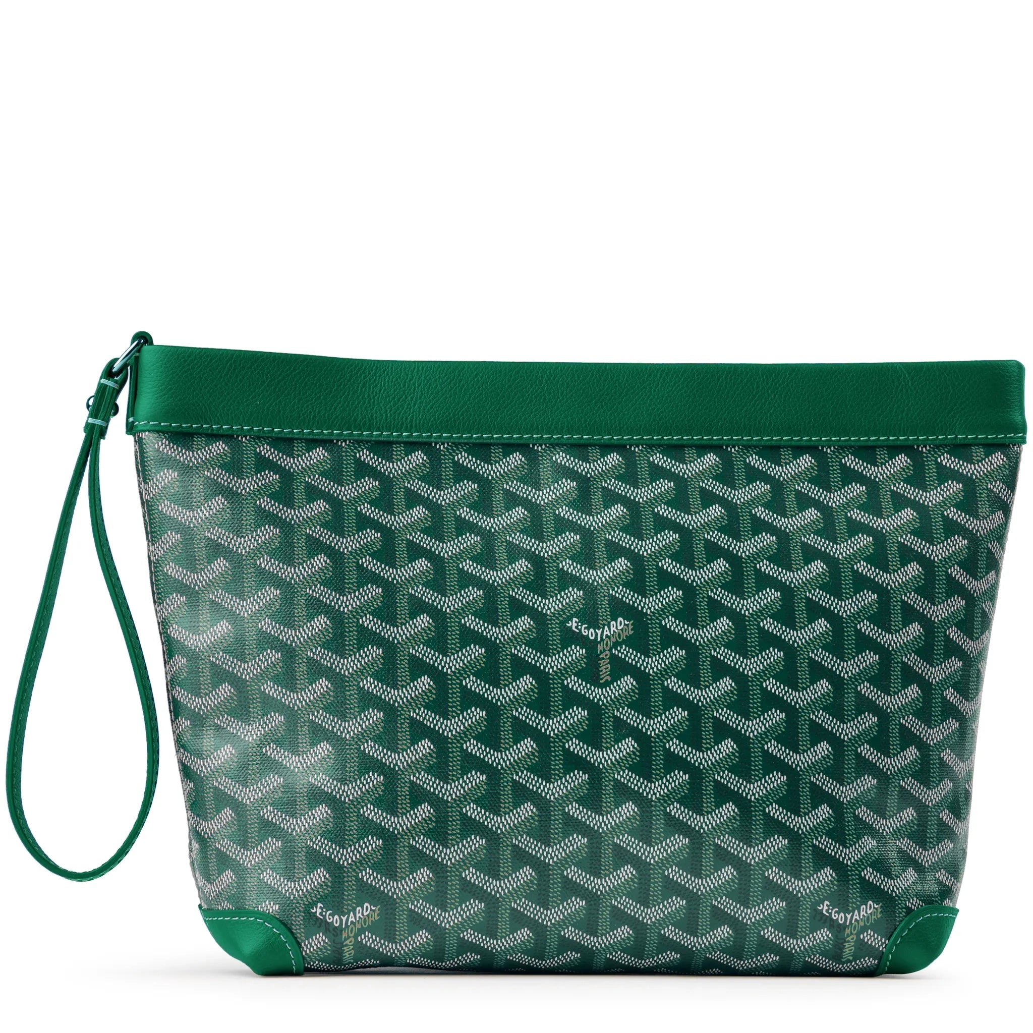 Goyard Conti Green Leather Pouch - Luxury Crossbody Bag for Women | Perfect for Travel, Shopping & Everyday Use