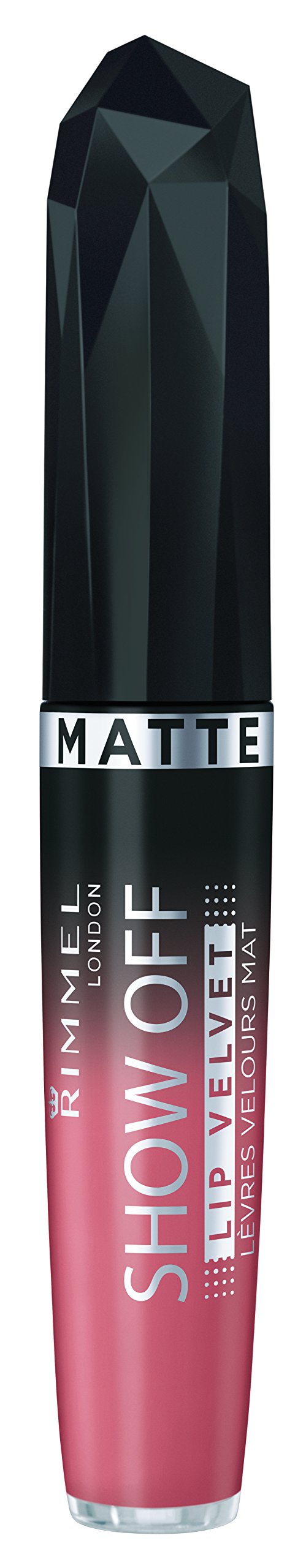 Rimmel Apocalips Matte Lipstick Velvet - Atomic Rose, 0.18 Fl Oz | Long-Lasting Matte Lip Color for Everyday Wear & Special Occasions