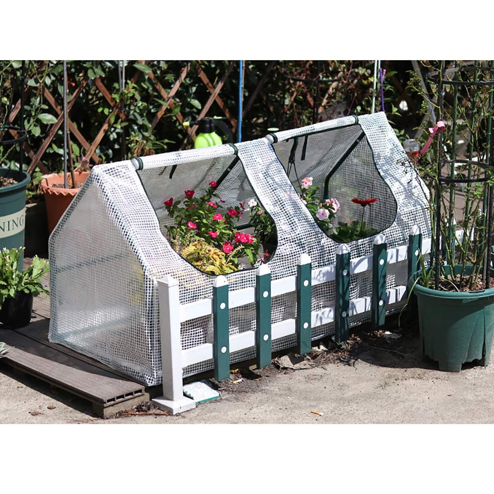 Small Portable Greenhouse for Plants - 120×60×60cm PE Cover Hot House with Roll-up Windows | Ideal for Succulents, Flowers & Seedlings | Perfect for Indoor Gardening, Balcony & Backyard Use