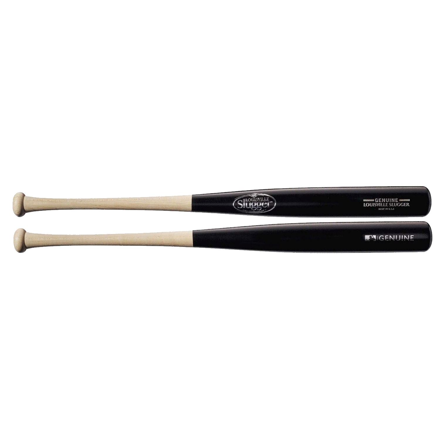 Louisville Slugger Y125 Youth Wood Baseball Bat - Genuine Black/Natural Wood for Kids & Teens | Perfect for Little League, Training, and Baseball Practice