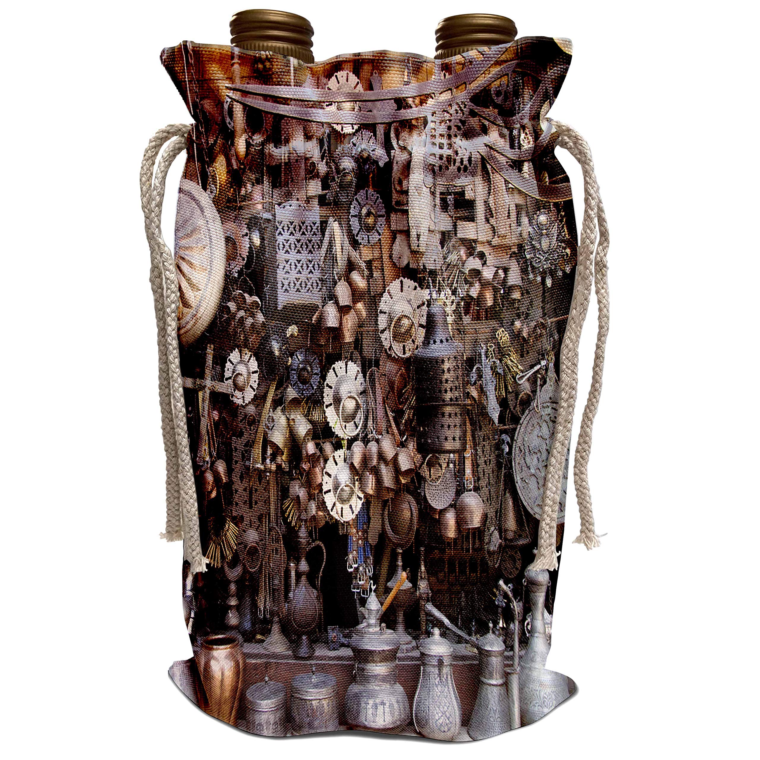 3D Printed Turkey Safranbolu Marketplace Copper Tin Brass Items Wine Bag - Perfect for Gifts, Parties, and Wine Lovers | wbg_248071_1