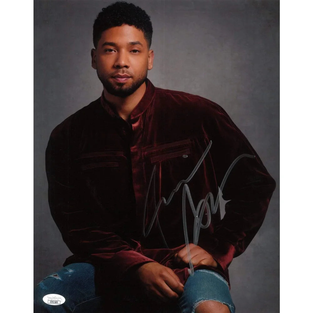 Authentic Jussie Smollett Hand-Signed 11x14 Photo with JSA COA - Empire's Jamal Lyon Autograph - Perfect for Collectors, Fans & Memorabilia Displays