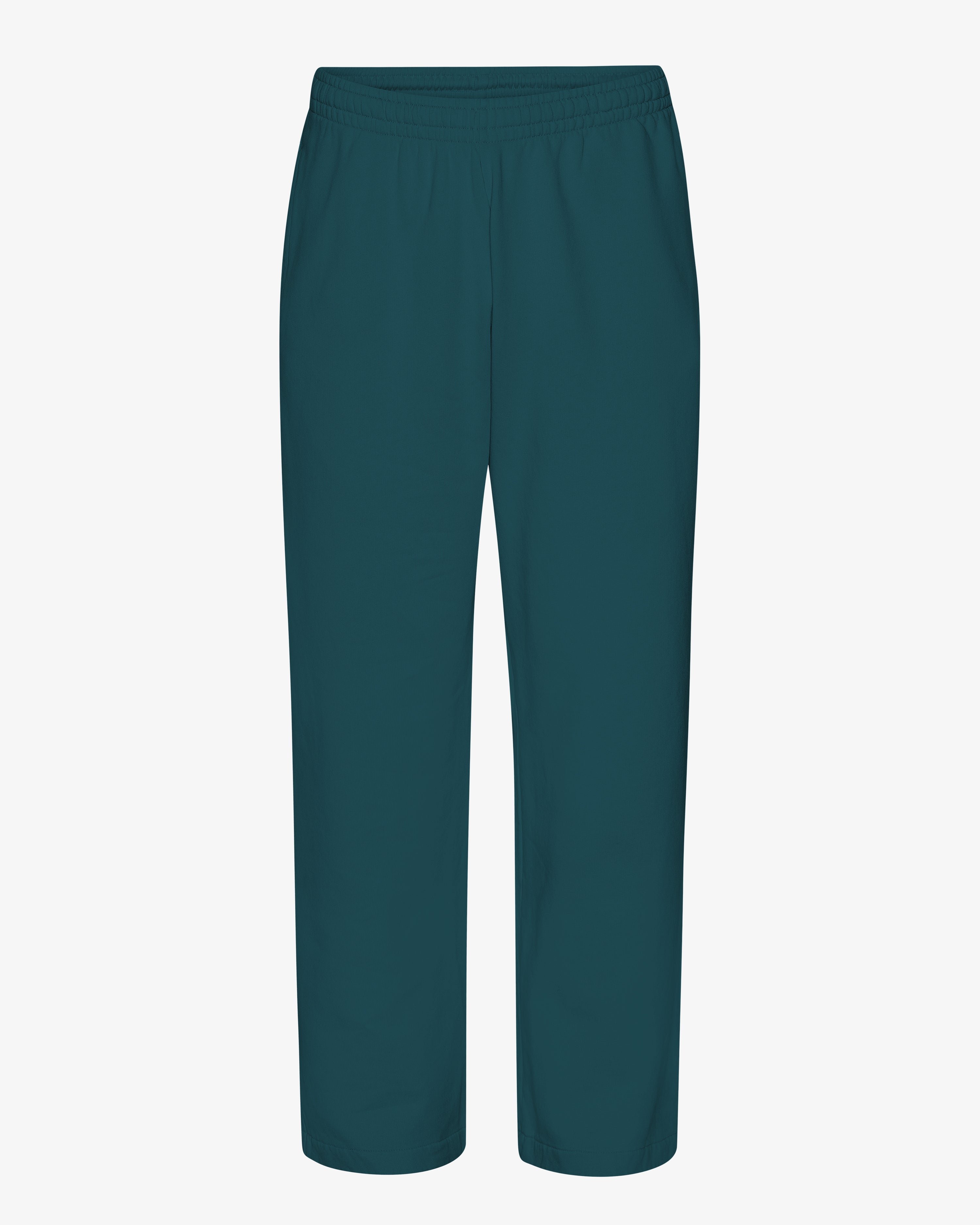 Organic Straight Leg Sweatpants for Women - Soft Comfortable Lounge Pants in Ocean Green - Perfect for Yoga, Running, and Casual Wear