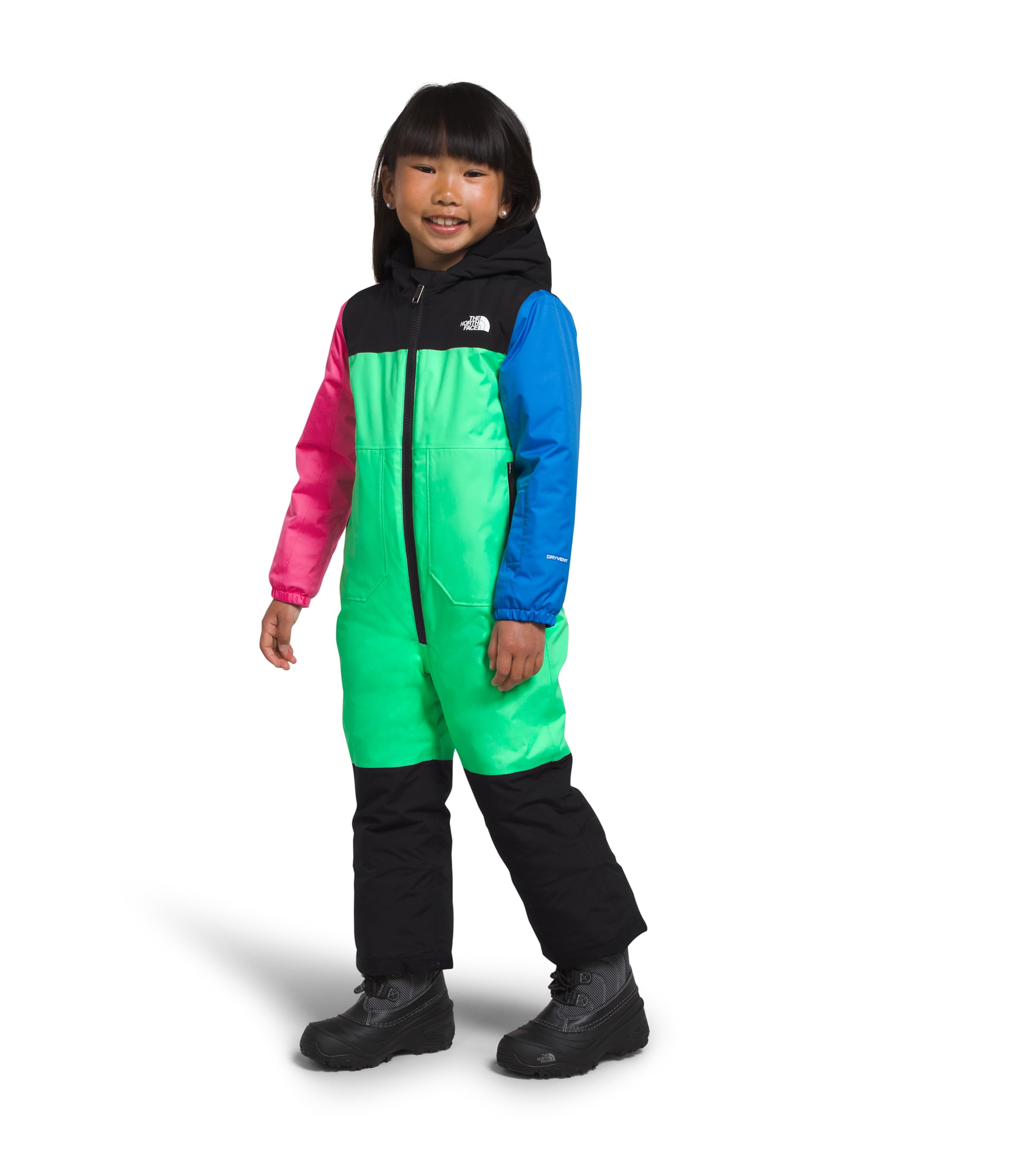 The North Face Kids Freedom Snow Suit for Toddlers - Waterproof Winter Jacket & Pants Set, Chlorophyll Green - Perfect for Skiing, Snowboarding & Outdoor Winter Play