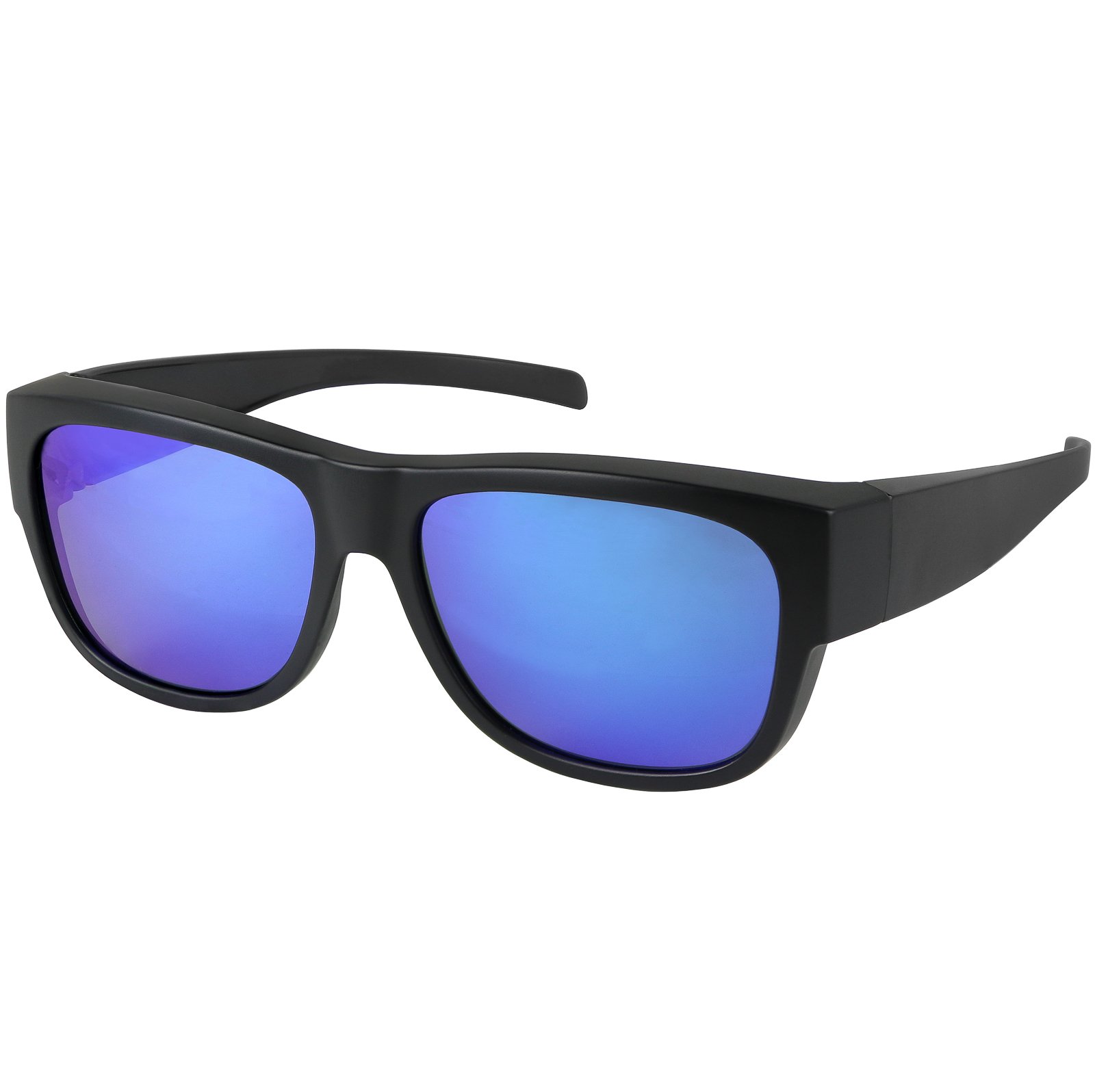 Polarized Fit Over Sunglasses for Men & Women - Unisex Over Eyeglasses with Pouch - Perfect for Driving, Fishing & Outdoor Activities