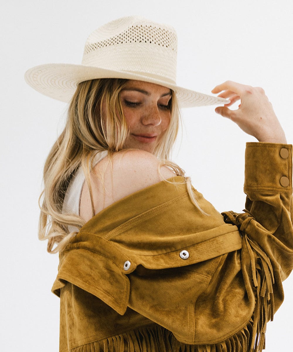 Authentic Clark Cattleman Straw Cowboy Hat for Men & Women - Western Style Sun Protection for Outdoor, Rodeo, and Country Events