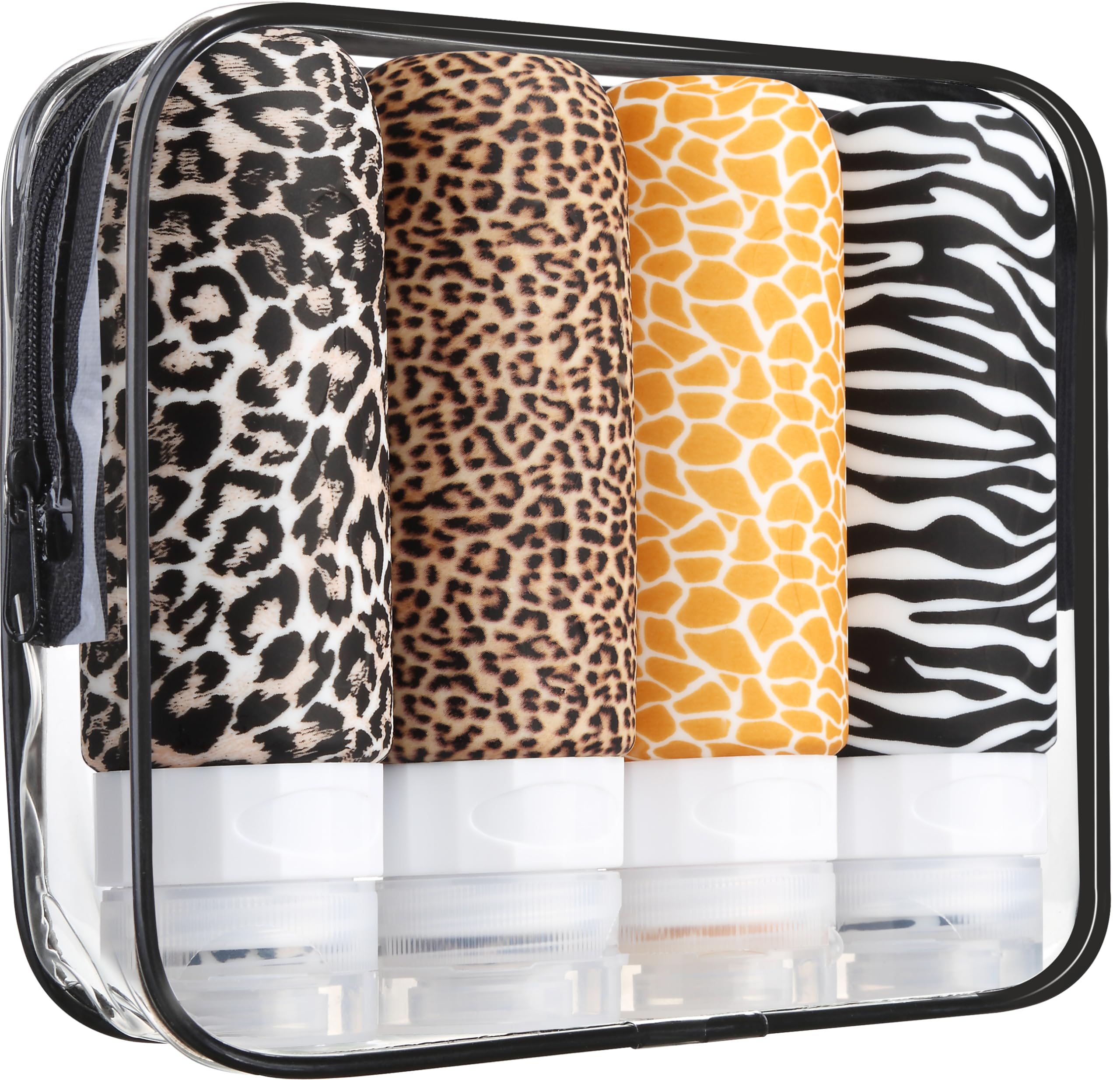 Mrsdry TSA Approved 3oz Travel Bottles Set - BPA Free Leak Proof Squeezable Toiletry Containers for Shampoo, Conditioner & Lotion - Perfect Travel Accessories for Airplane, Gym & Vacation Essentials