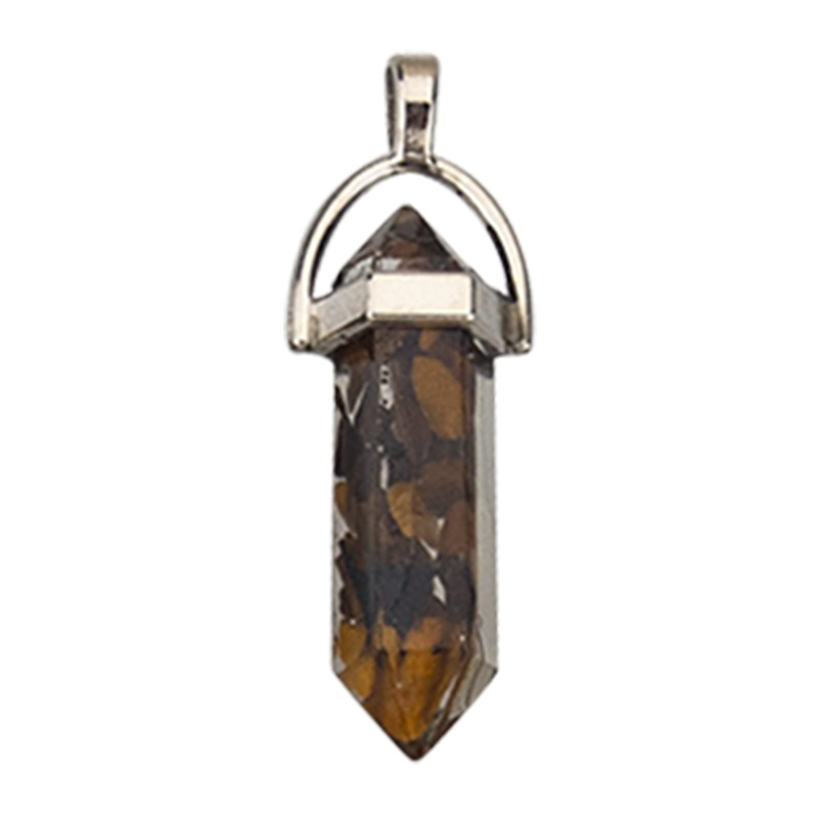 Natural Hexagonal Crystal Quartz Healing Fluorite Wand Stone - Purple & Green Gemstone Pendant for Meditation, Reiki & Energy Healing | WensLTD Clearance Sale