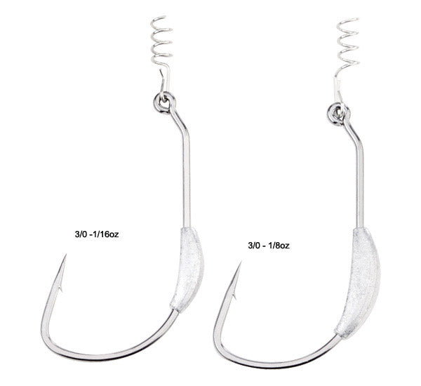 Gamakatsu Weighted Superline Worm Hooks with Spring Lock - Premium Fishing Hooks for Bass, Trout, and Freshwater Fishing
