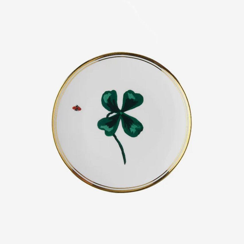 Bitossi Home La Tavola Scomposta Clover Plate - Elegant Italian Ceramic Dinnerware for Fine Dining & Table Decor