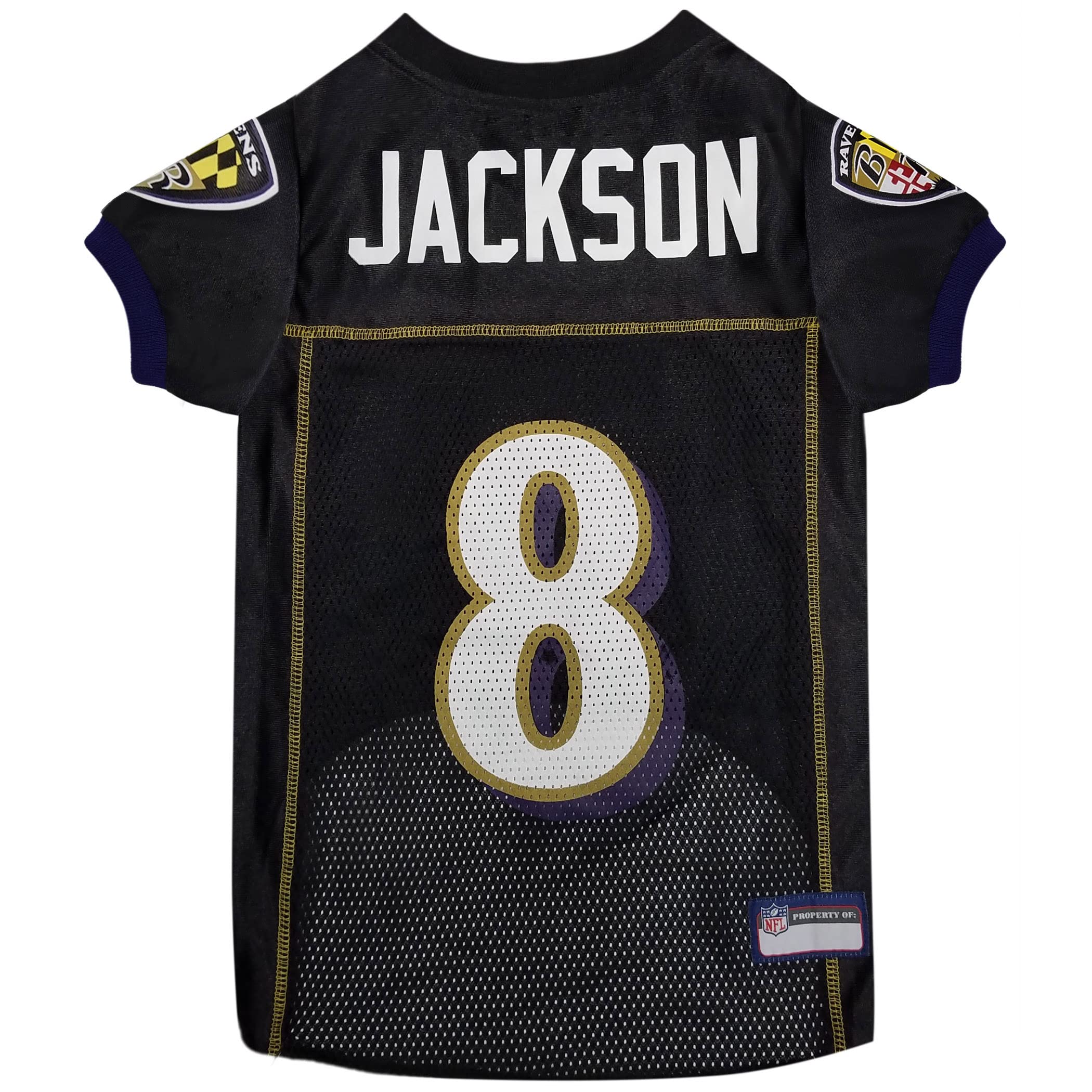 Baltimore Ravens NFL Pet Jersey for Cats & Dogs - Lamar Jackson Team Player Apparel, Medium Size - Perfect for Game Day & Pet Costume Parties