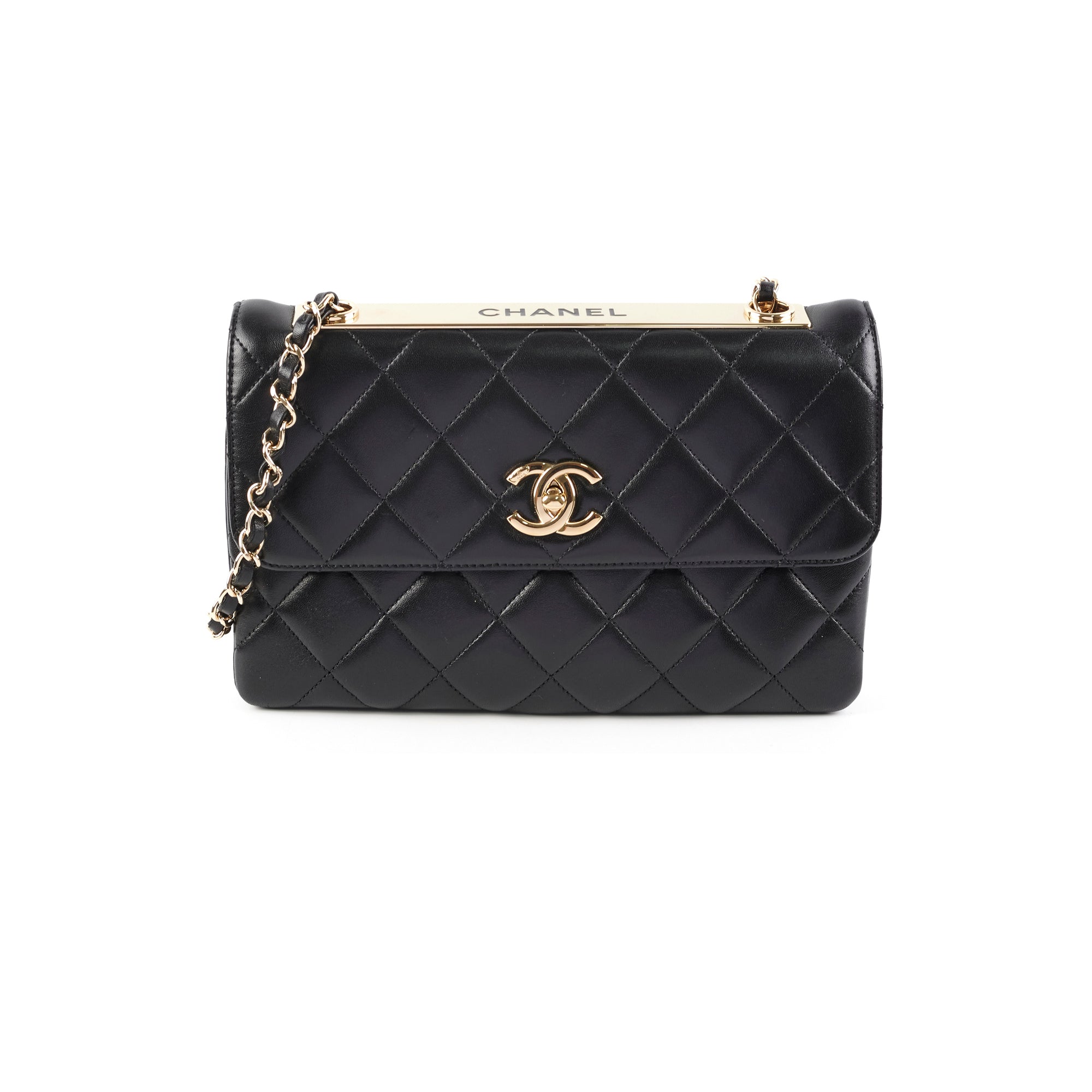 Chanel Trendy CC Shoulder Bag - Genuine Lambskin Leather Handbag in Black | Luxury Crossbody Purse for Women, Perfect for Evening Events & Daily Use