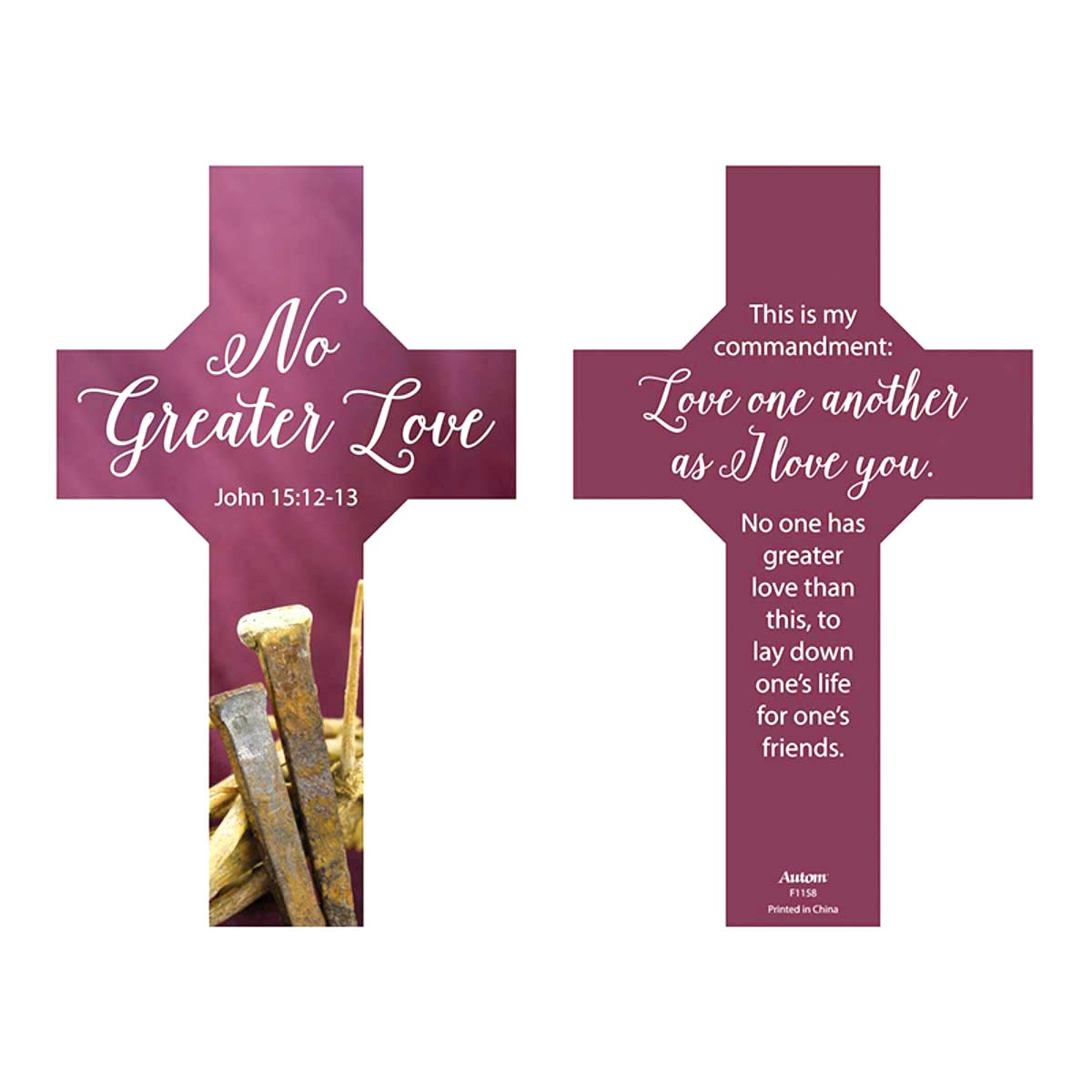 6 Inch Nails and Thorns Crucifixion Bookmarks - Pack of 100 - Perfect for Bible Study, Religious Gifts, and Book Lovers