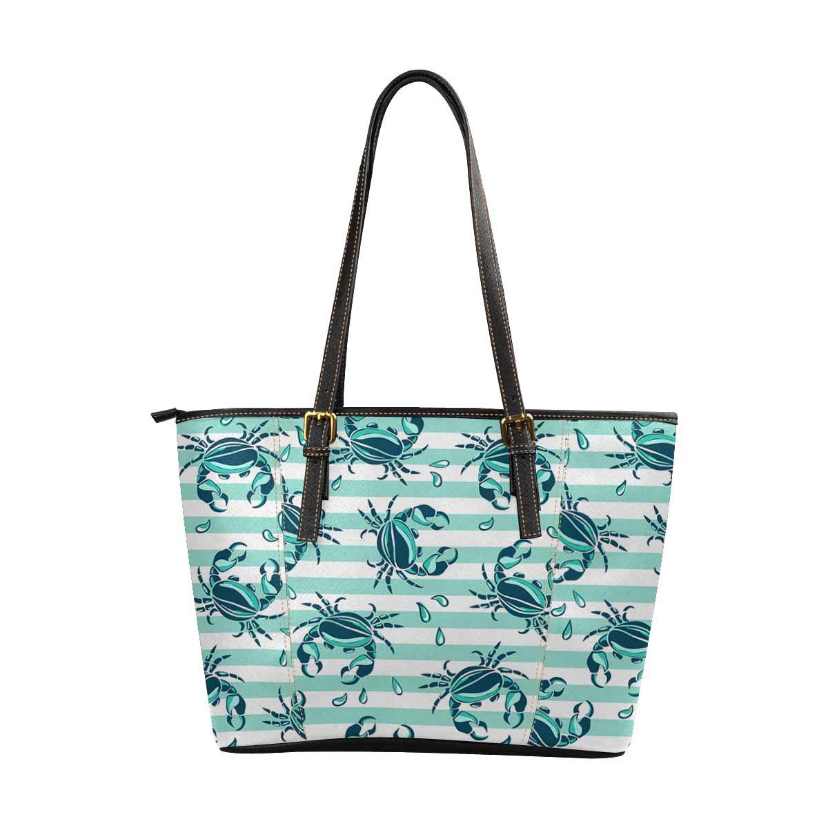 InterestPrint Women's PU Leather Tote Shoulder Bag - Stylish & Durable Handbag for Work, Shopping & Travel