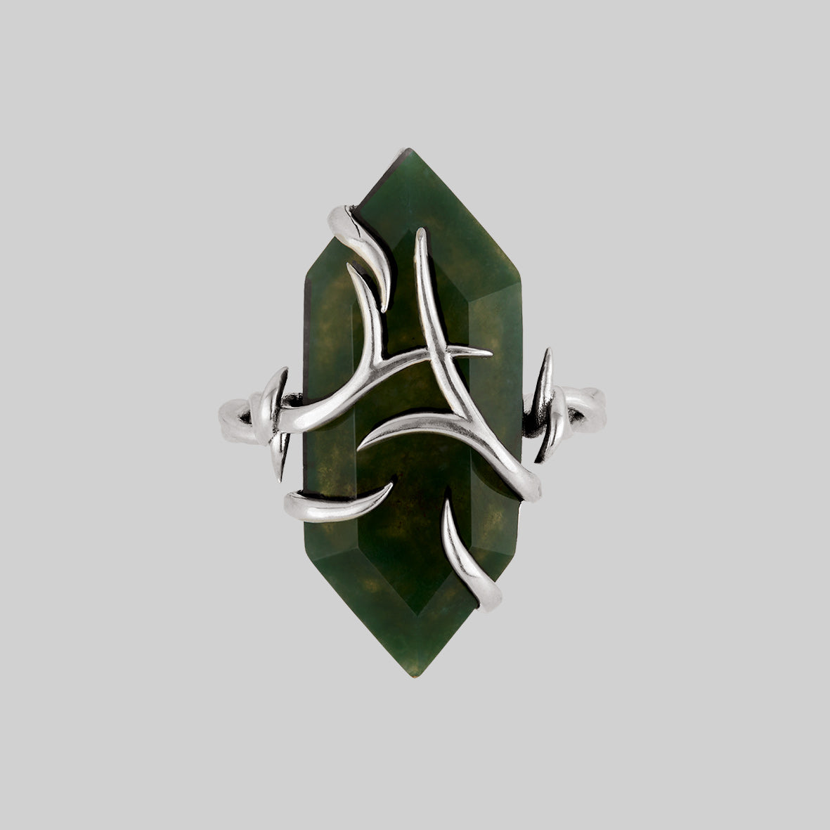 Swamp Roots Gemstone Ring - Sterling Silver Band for Women | Perfect for Weddings, Parties & Everyday Elegance