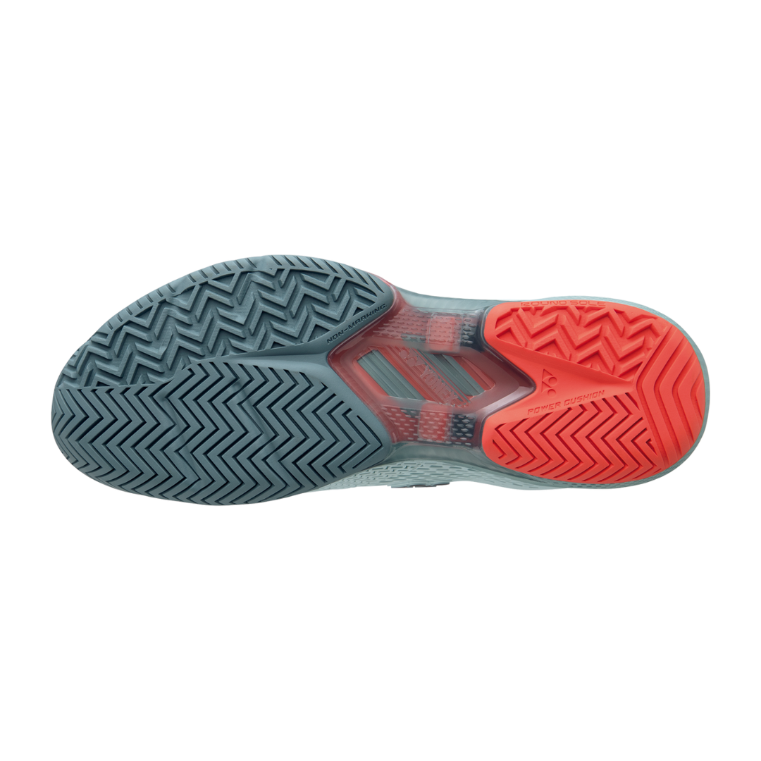 Yonex Power Cushion AD ACCEL Wide Men's Tennis Shoes for All Court Play - Lightweight Cushioned Sneakers in Mist Blue | Perfect for Competitive Matches & Casual Wear