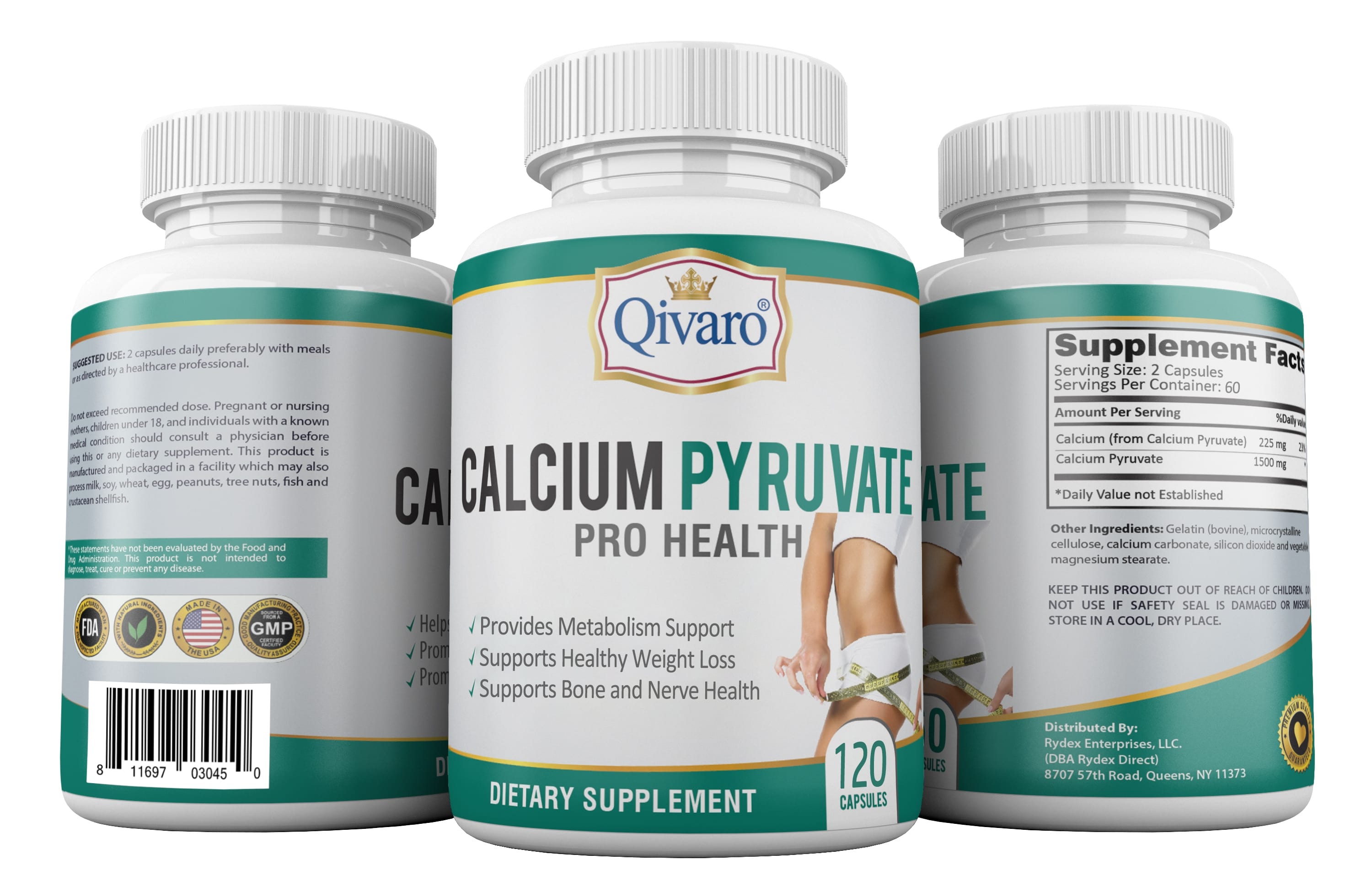 QIH37 Calcium Pyruvate Powder - Premium Weight Loss & Energy Supplement for Fitness & Bodybuilding - Supports Metabolism & Fat Burning