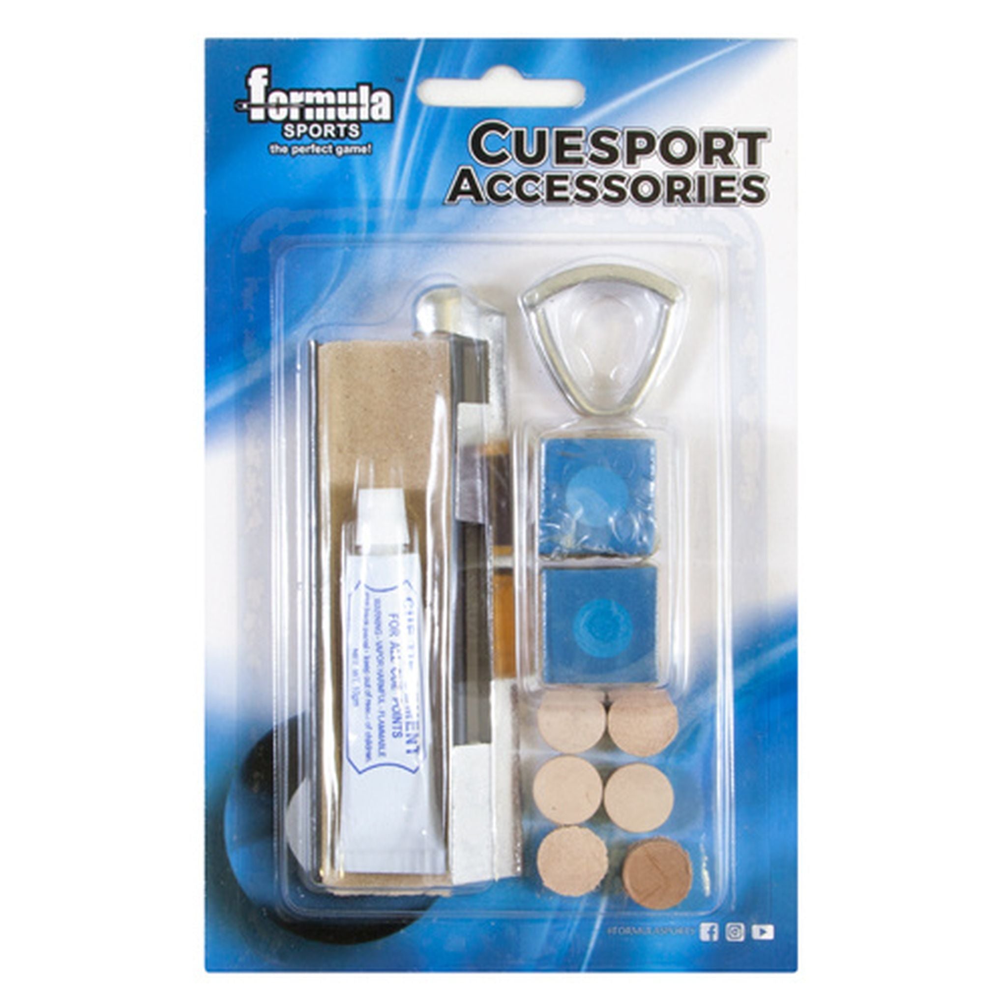 Premium Formula Cue Tipping Kit - Professional Pool Cue Tip Replacement Tool Set for Billiards Players | Perfect for Home Game Rooms, Pool Halls & Tournament Play