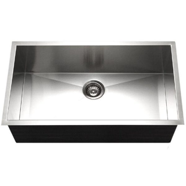 Hamat PRI 3218S Undermount Large Single Bowl Stainless Steel Kitchen Sink - Durable & Stylish for Modern Kitchens, Perfect for Cooking & Dishwashing